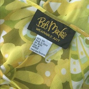 Bob  Mackie 100 % Silk Wearable Art size 14 Tunic.